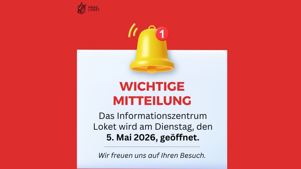 Das Informationszentrum Loket öffnet am Dienstag, den 5. Mai
