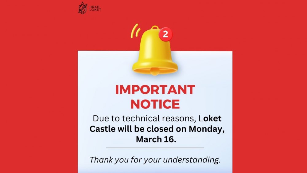 Castle closed on Monday, March 16