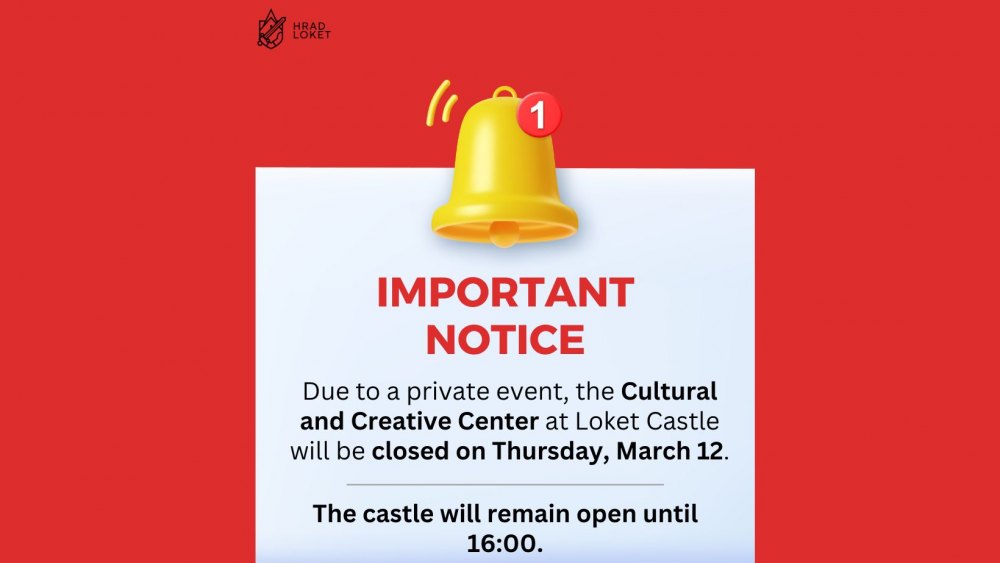Closure of the Cultural and Creative Center on Thursday, March 12