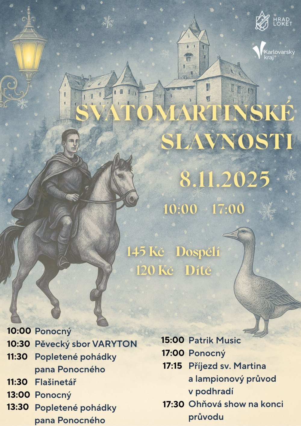 Svatomartinské slavnosti na hradě Loket