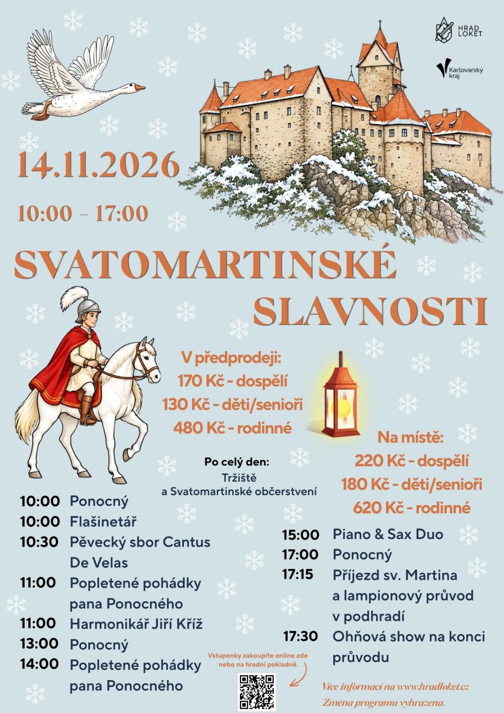 Svatomartinské slavnosti na hradě Loket