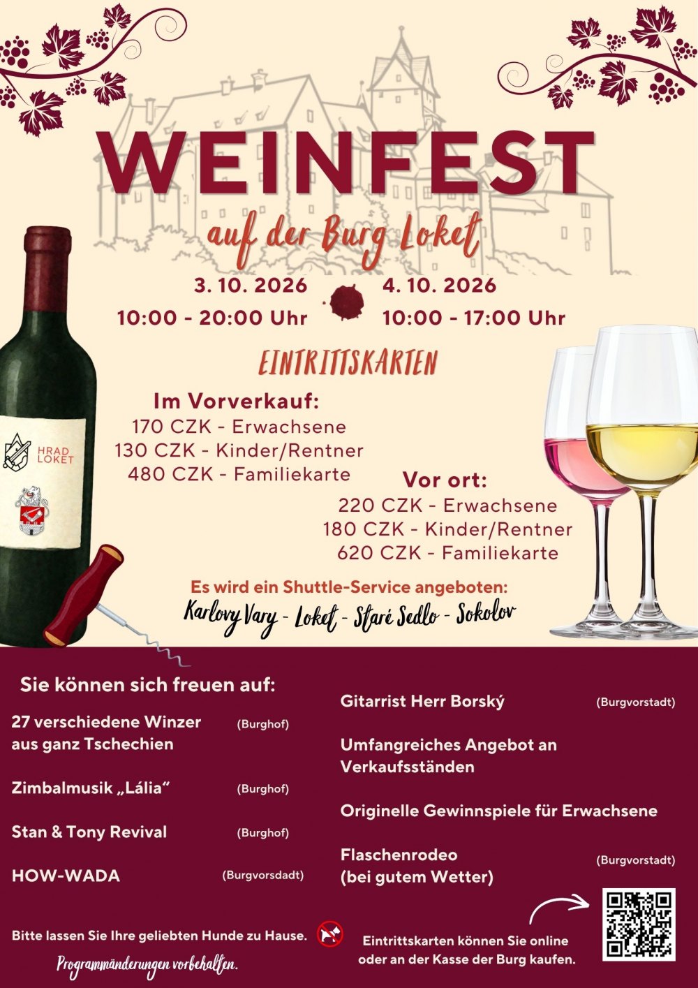 Weinfest auf der Burg Loket