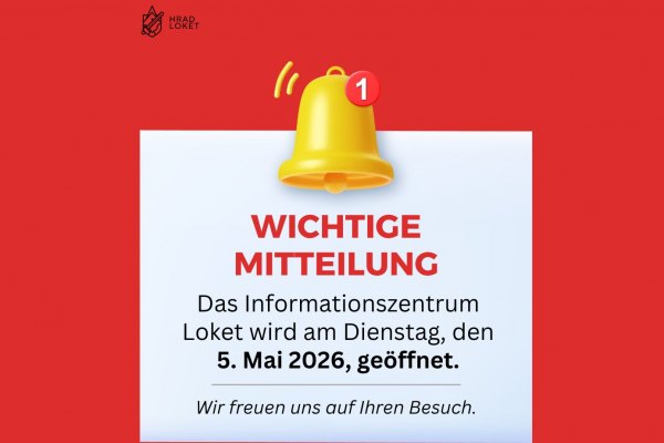 Das Informationszentrum Loket öffnet am Dienstag, den 5. Mai