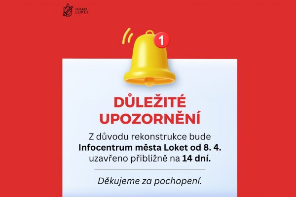 Infocentrum města Loket je dočasně uzavřeno
