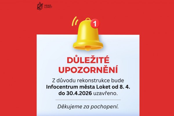 Infocentrum města Loket je dočasně uzavřeno