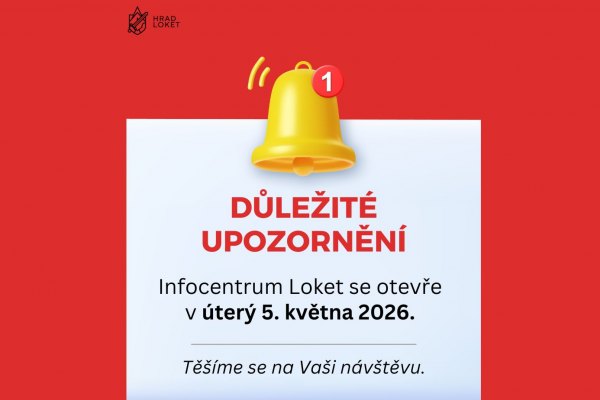 Infocentrum Loket se otevře v úterý 5. května