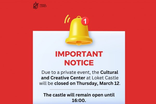 Closure of the Cultural and Creative Center on Thursday, March 12