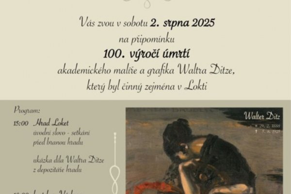 Toulky Loketskem - 100 let výročí úmrtí Waltera Ditze
