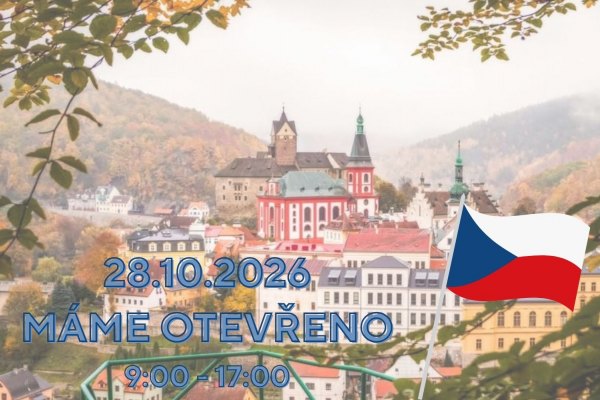 Na státní svátek máme otevřeno!