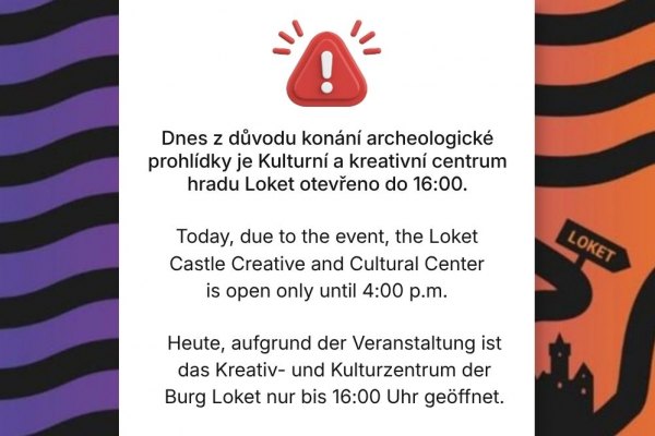 Kulturní a kreativní centrum otevřeno do 16:00