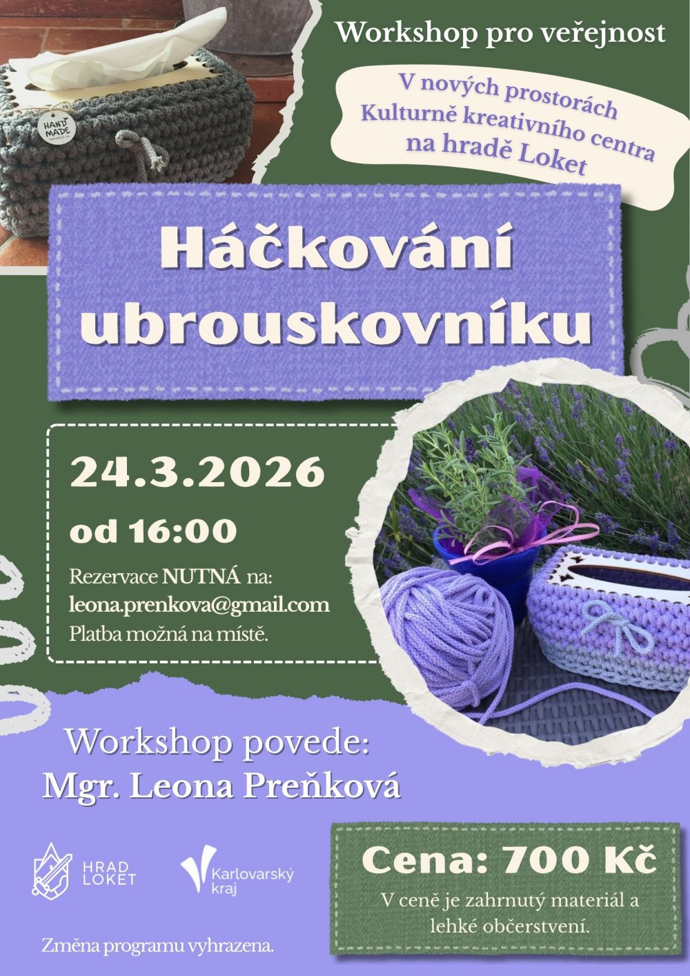 Háčkování ubrouskovníku