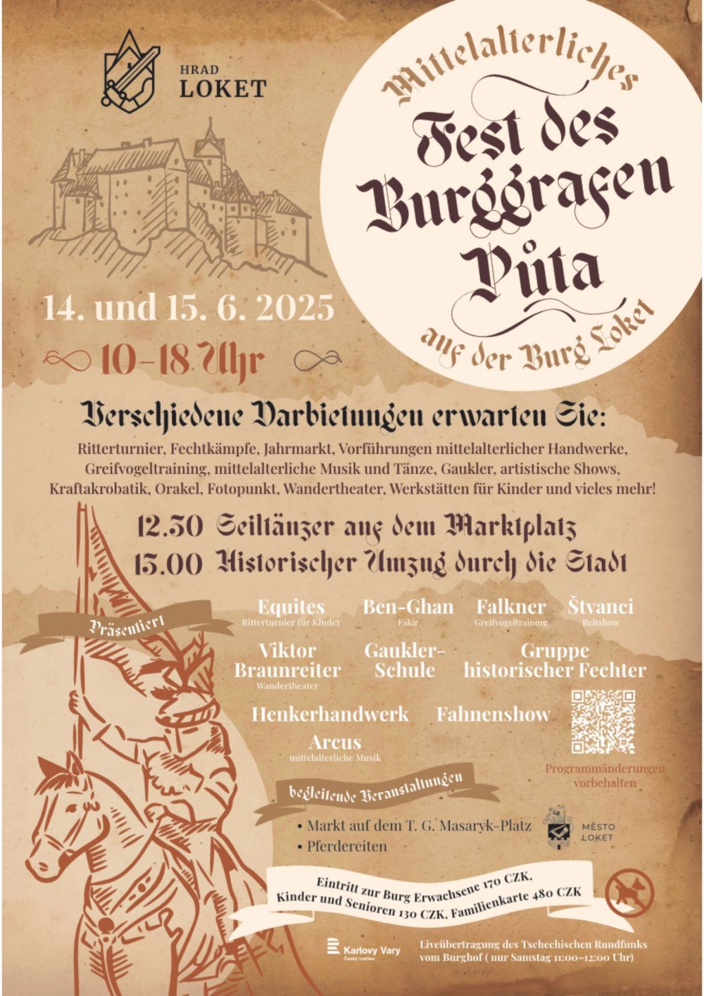 Středověké slavnosti purkrabího Půty 14. - 15. 6. 2025