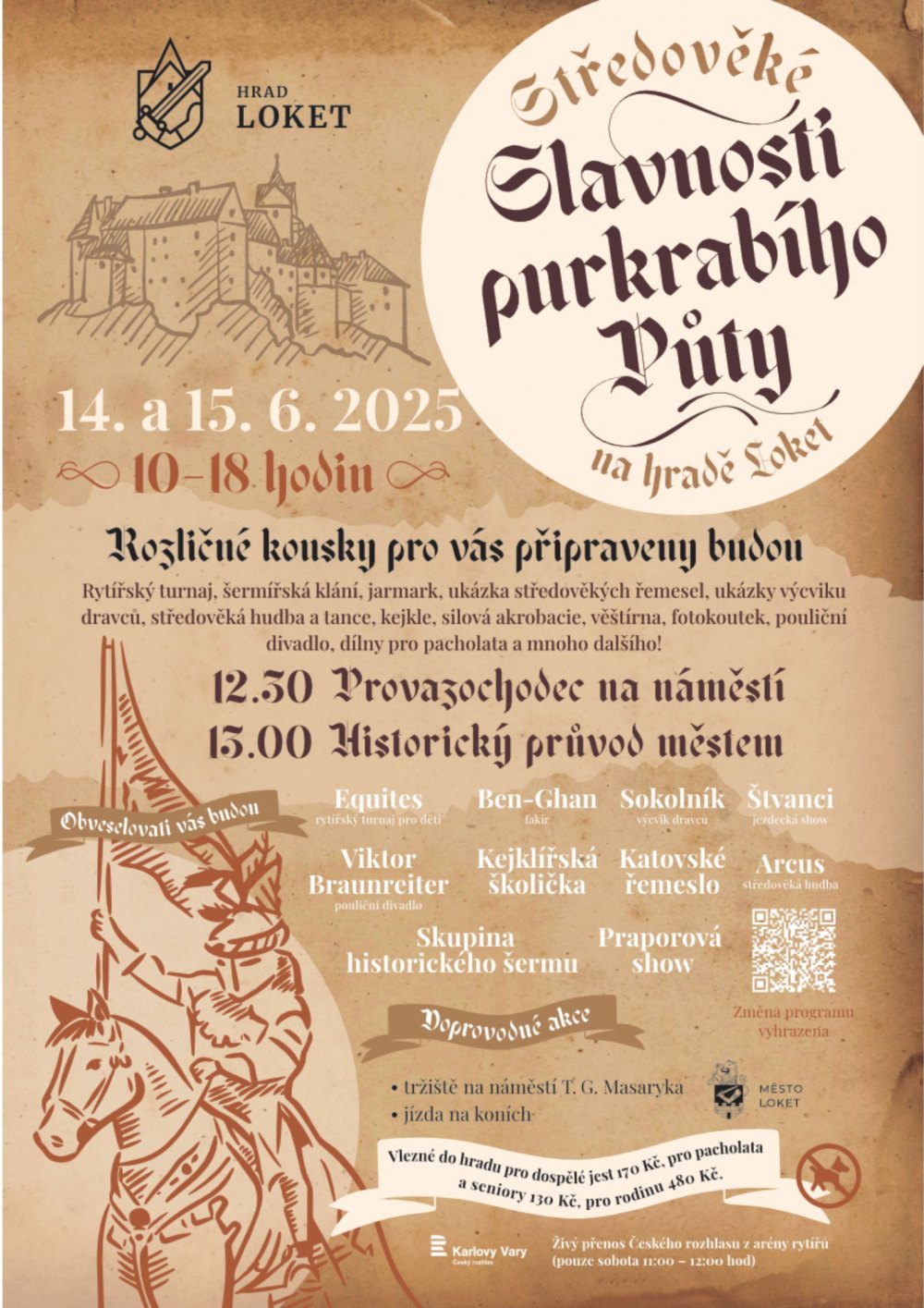 Středověké slavnosti purkrabího Půty 14. - 15. 6. 2025