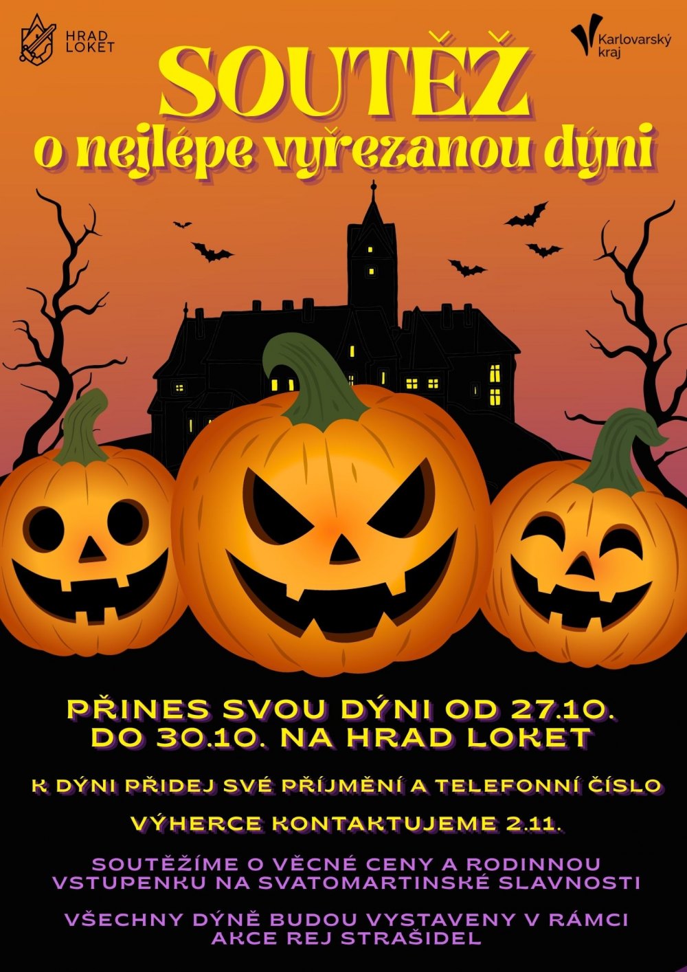 Soutěž o nejlépe vyřezanou dýni