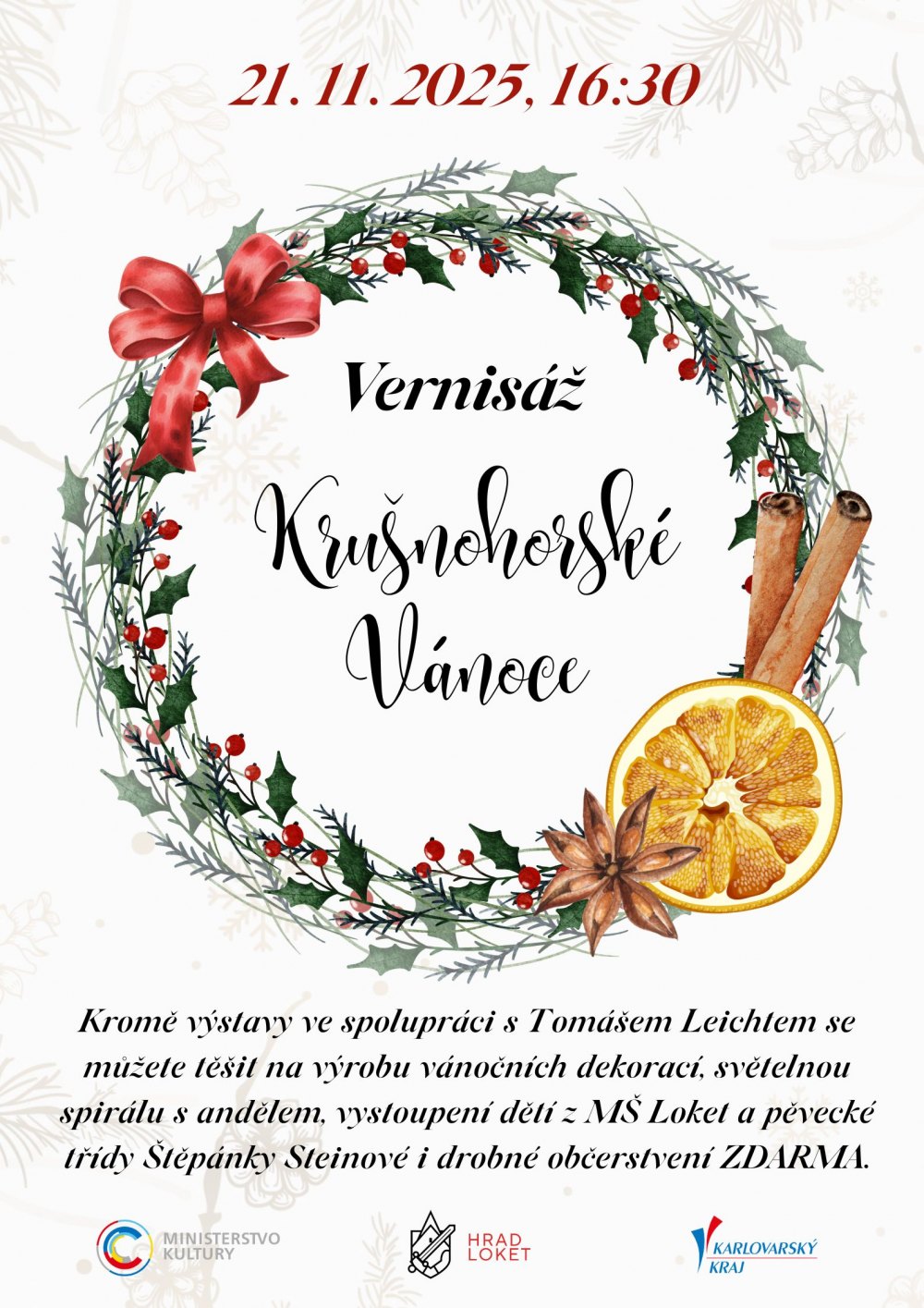 Vernisáž výstavy Krušnohorské Vánoce